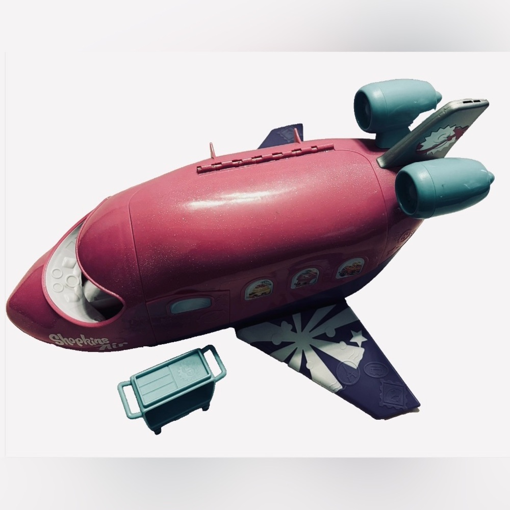 Shopkins Pink and Purple Toy Plane